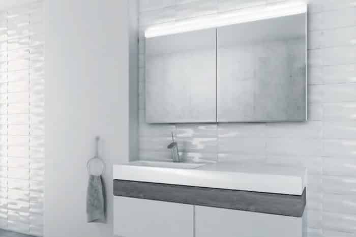 Miroir armoire toilette Keller 2