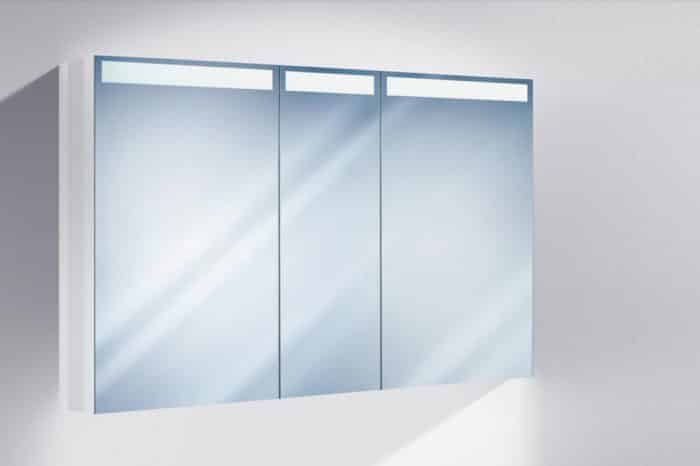 Miroir armoire toilette cubango led 3 130 Sidler