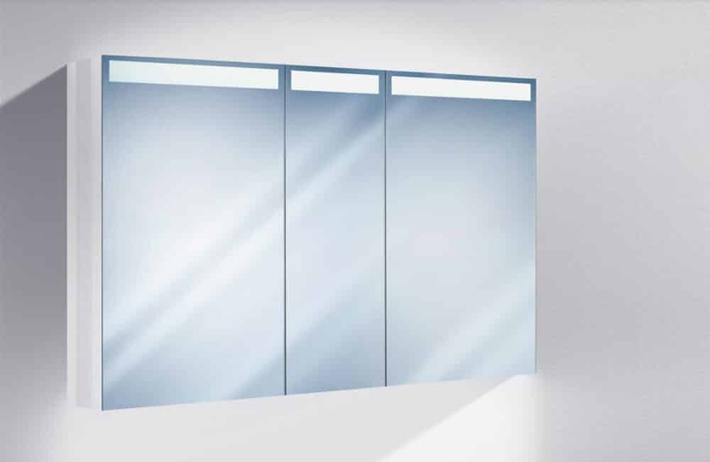 Miroir armoire toilette cubango led 3 130 Sidler