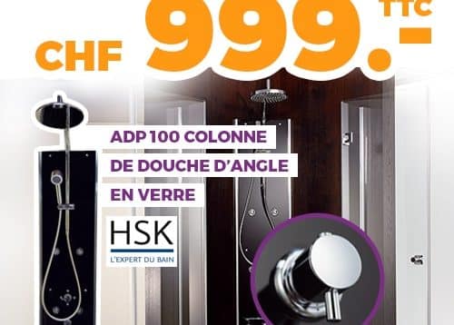 ok chez vous offre speciale modele expo colonne douche angle HSK