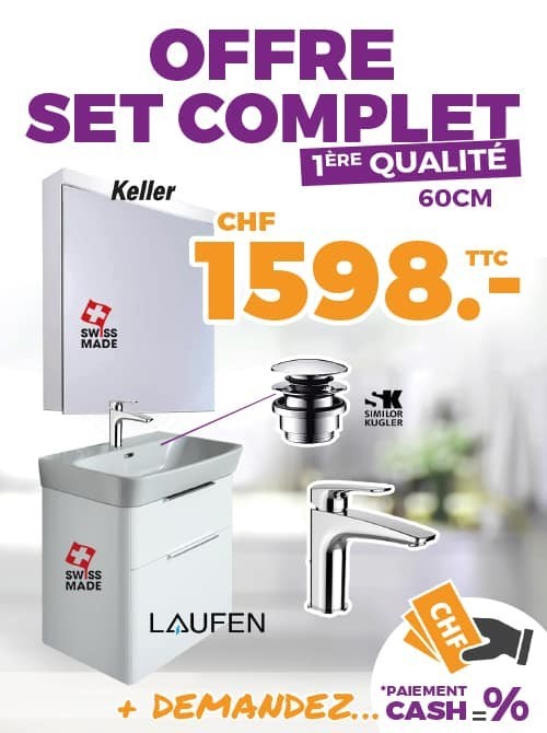 Offre set complet salle de bain - 1er qualité Laufen Keller 60cm