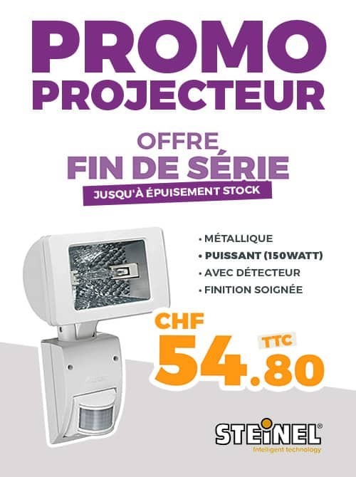 Promo projecteur métallique...