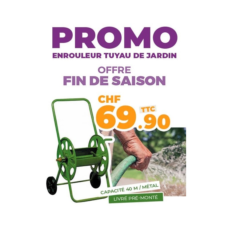 Enrouleur tuyau de jardin