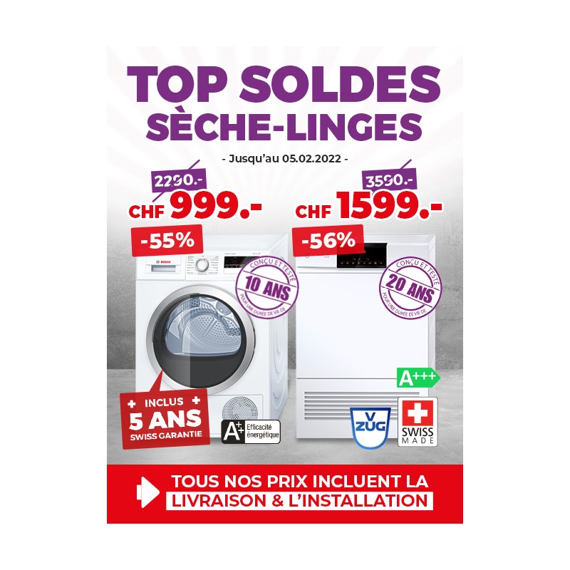 Top Soldes Sèche-linges