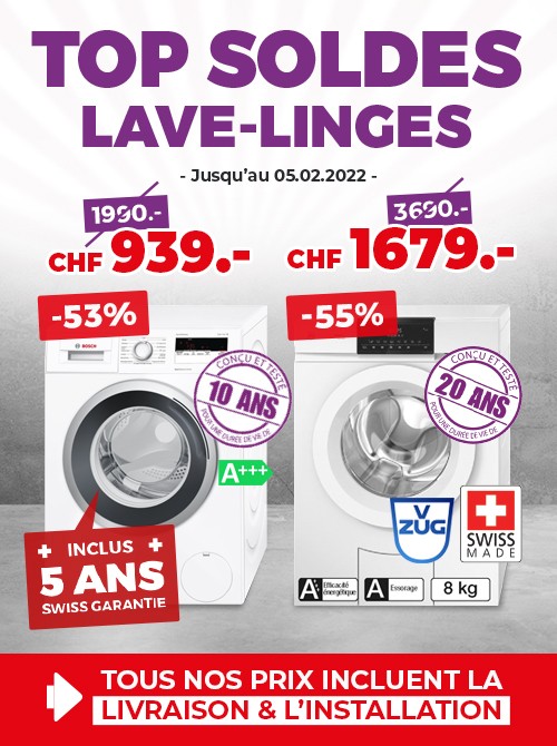 Top Soldes Lave-linges