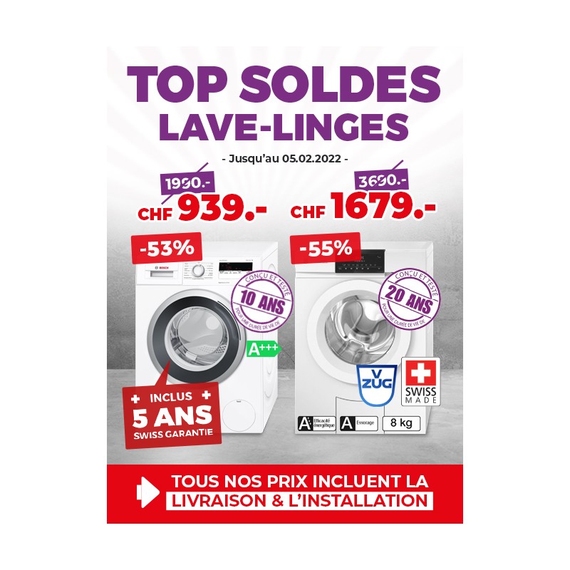 Top Soldes Lave-linges