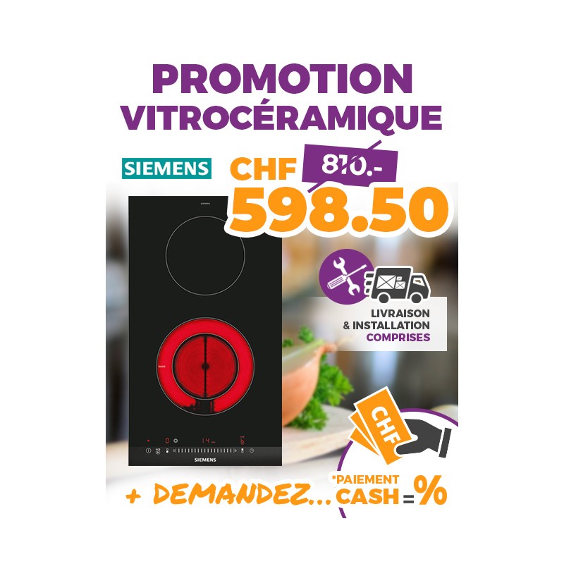 Promotion Vitrocéramique