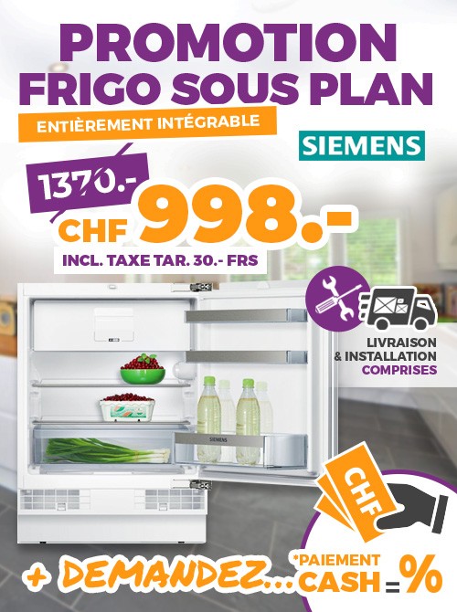 Frigo sous plan Siemens