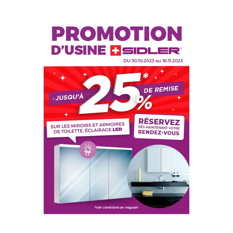 Promo d'usine SIDLER