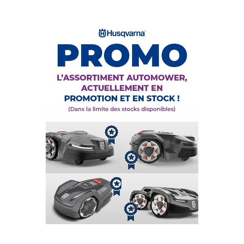 Promotion sur notre gamme d’Automower Husqvarna en stock