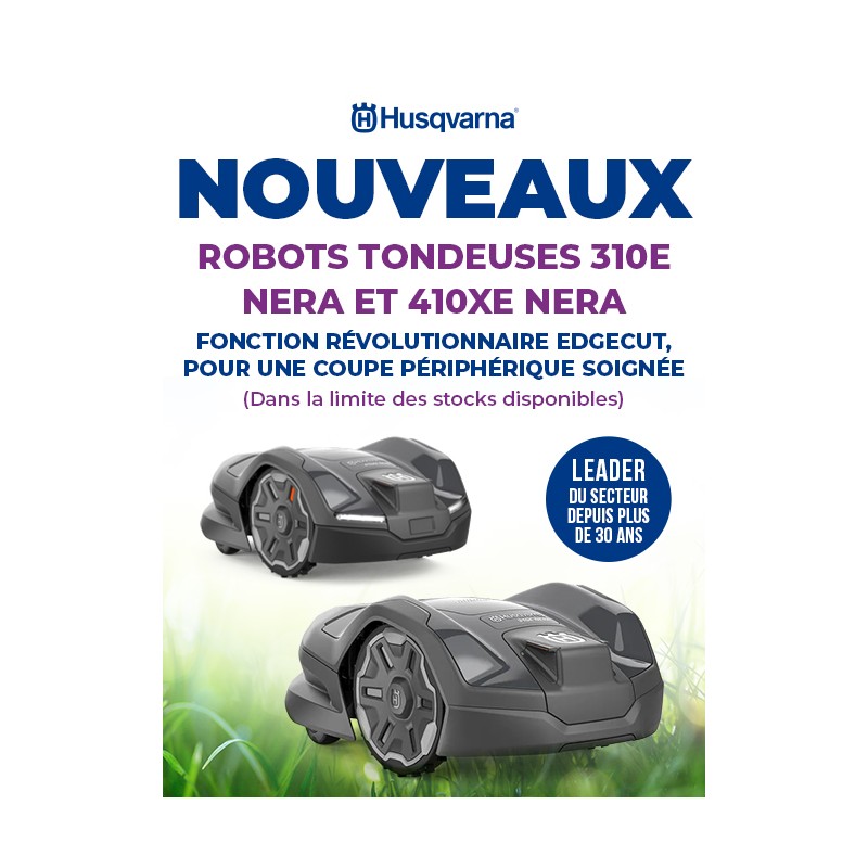 ROBOTS TONDEUSES 310E NERA ET 410XE NERA - Husqvarna