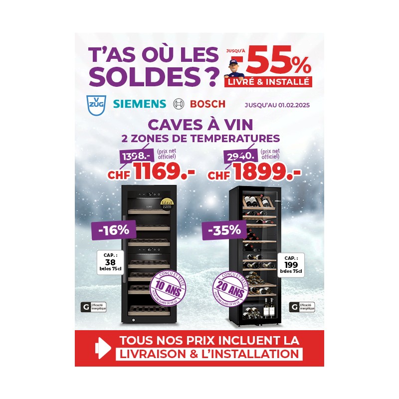 Top soldes sur les caves à vin