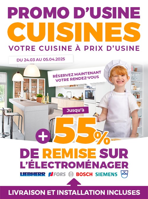 Promo d'usine cuisines du...