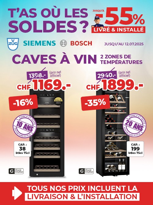 Top soldes sur les caves à vin