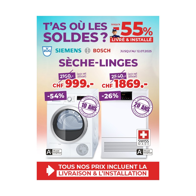 Top soldes sur les sèche-linges