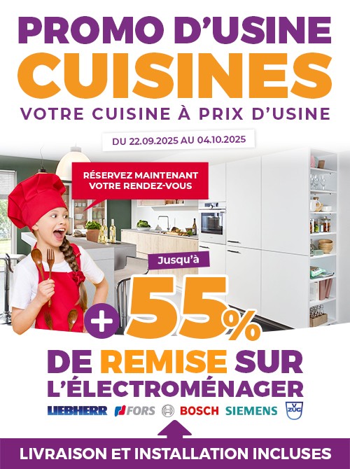 Promo d'usine cuisines du...