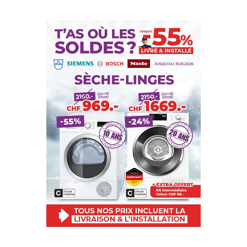 Top soldes sur les sèche-linges