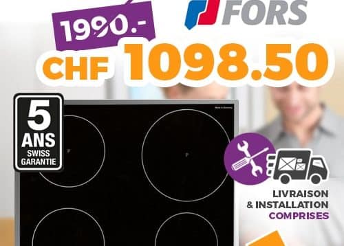 ok chez vous promo FORS PLAN INDUCTION TIST604 ES 60CM CADRE INOX